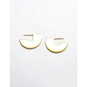 Geometric Mini Semi Circle Stud Earrings - Jewelry